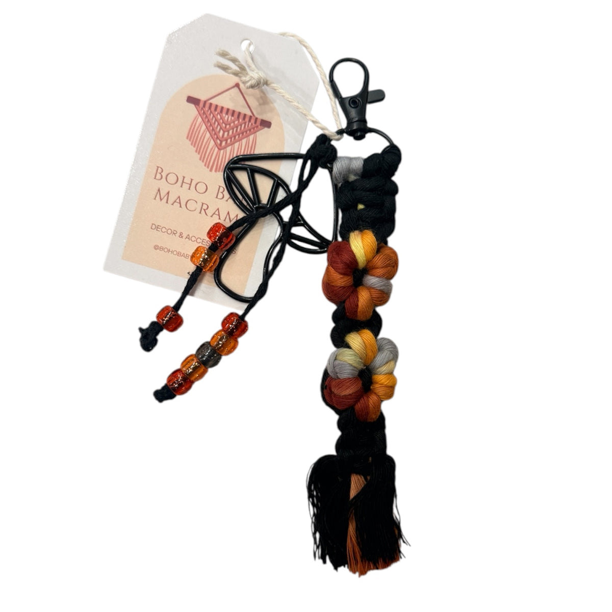 Macrame Flower Keychains by Boho Baby