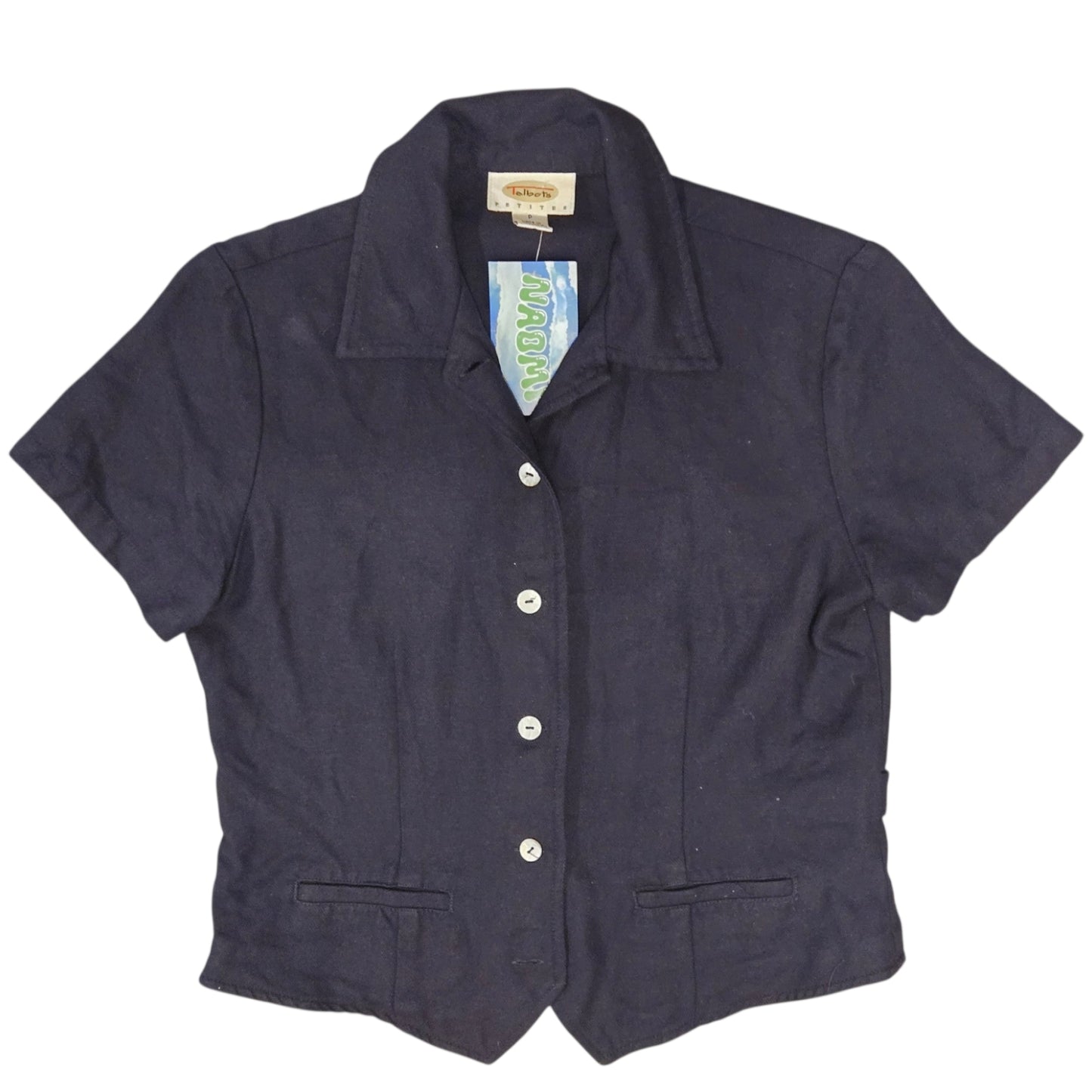 I Believe in Ferries Navy Blue Blouse - Size Small