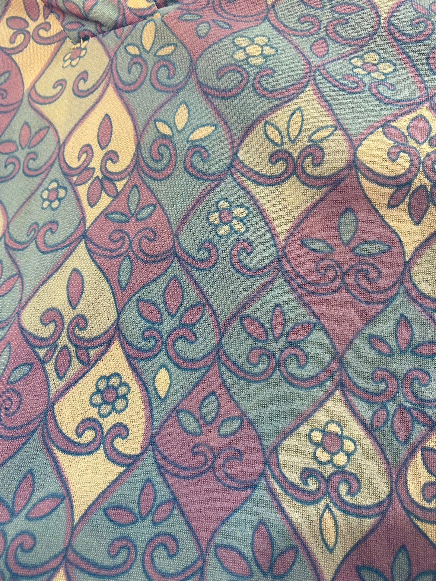 1960s Pucci-Inspired Cool Tone Shift Dress