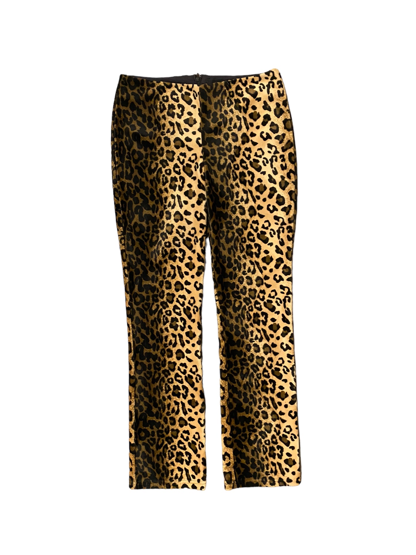 Y2K Rare Lips Service Plush Cheetah Pants