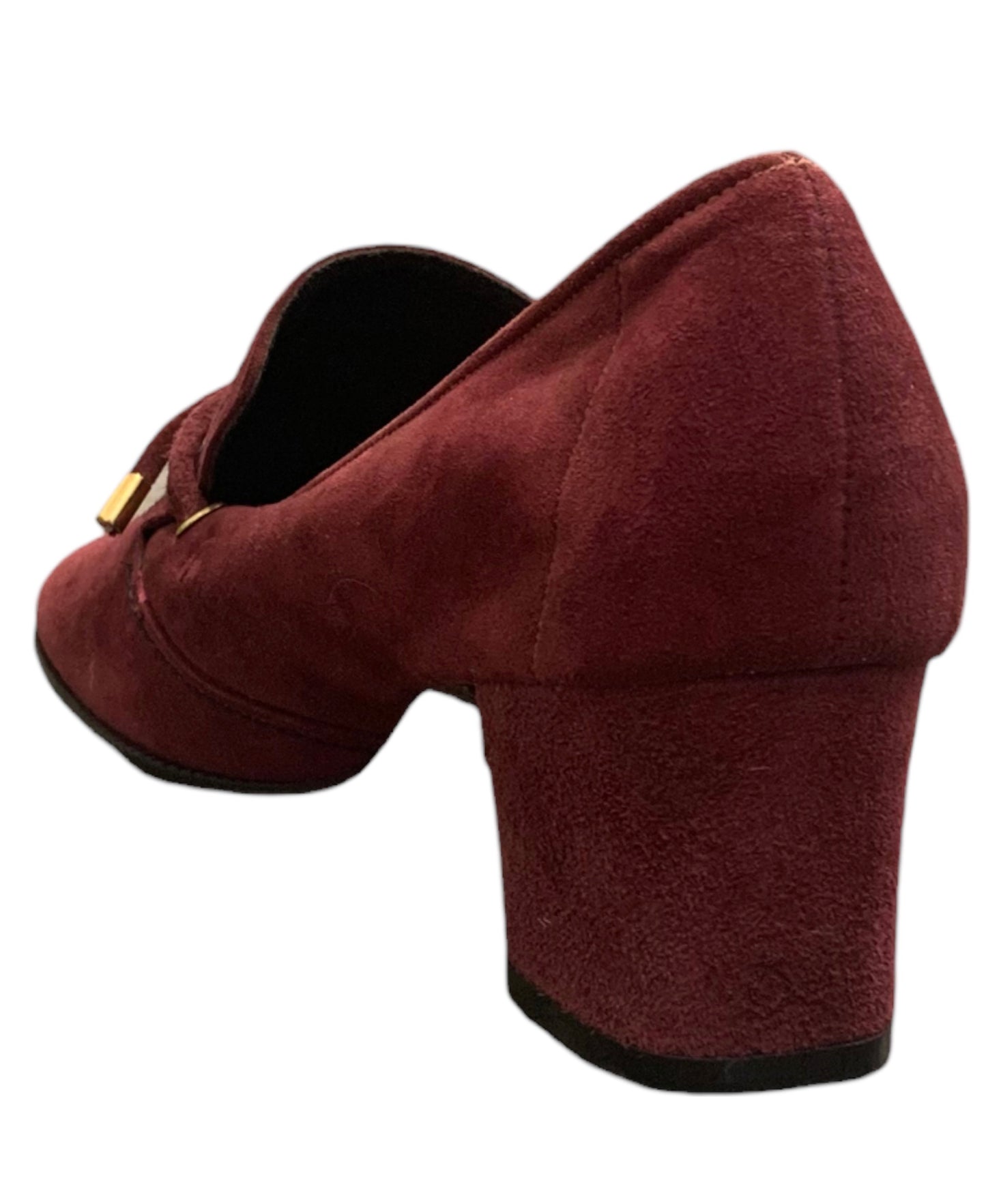 Maroon block heels by Life Stride