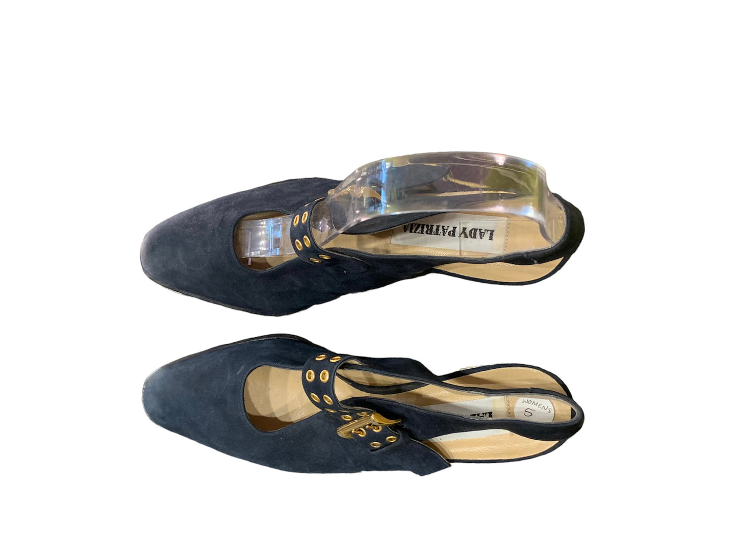 1970s Blue Suede Heels by Lady Patrizia