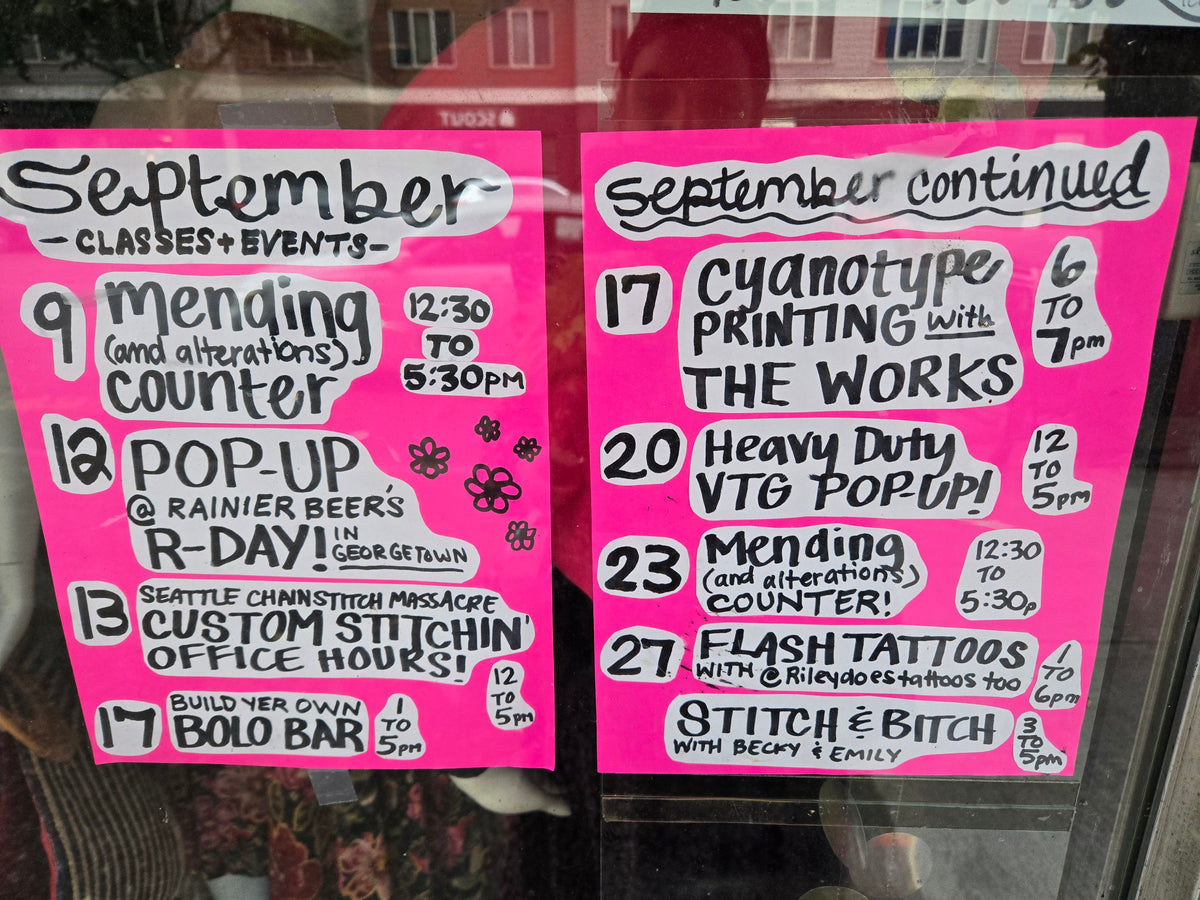 September Classes & Events Calendar!