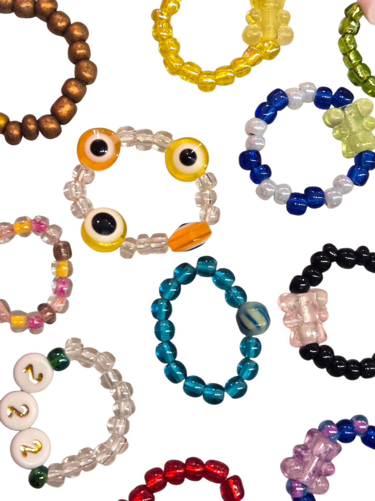 Beaded Rings by Lunula Luxe