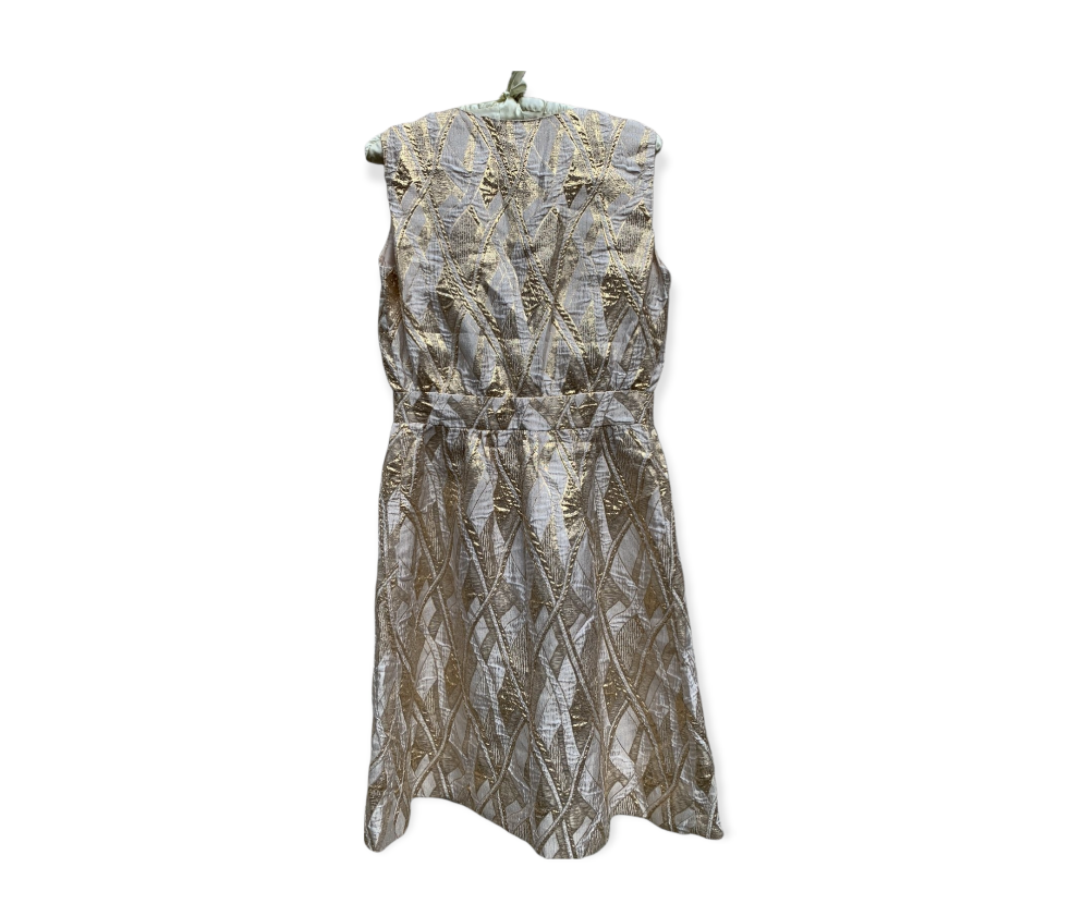1960s Gold Lamé Dress by Elinor Gay