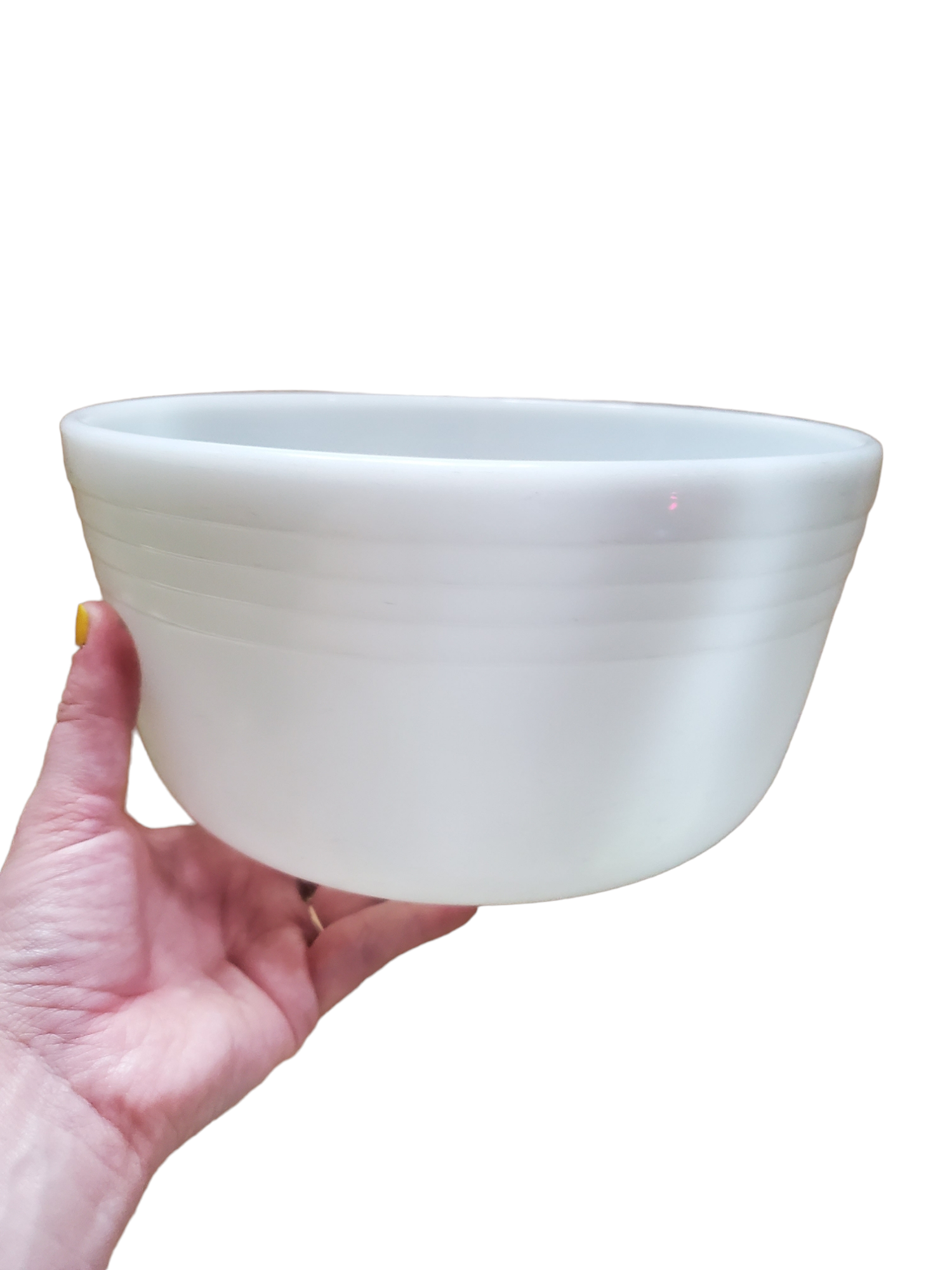 Vintage Large Milk Glass Mixing Bowl by Pyrex – Doll Parts Collective