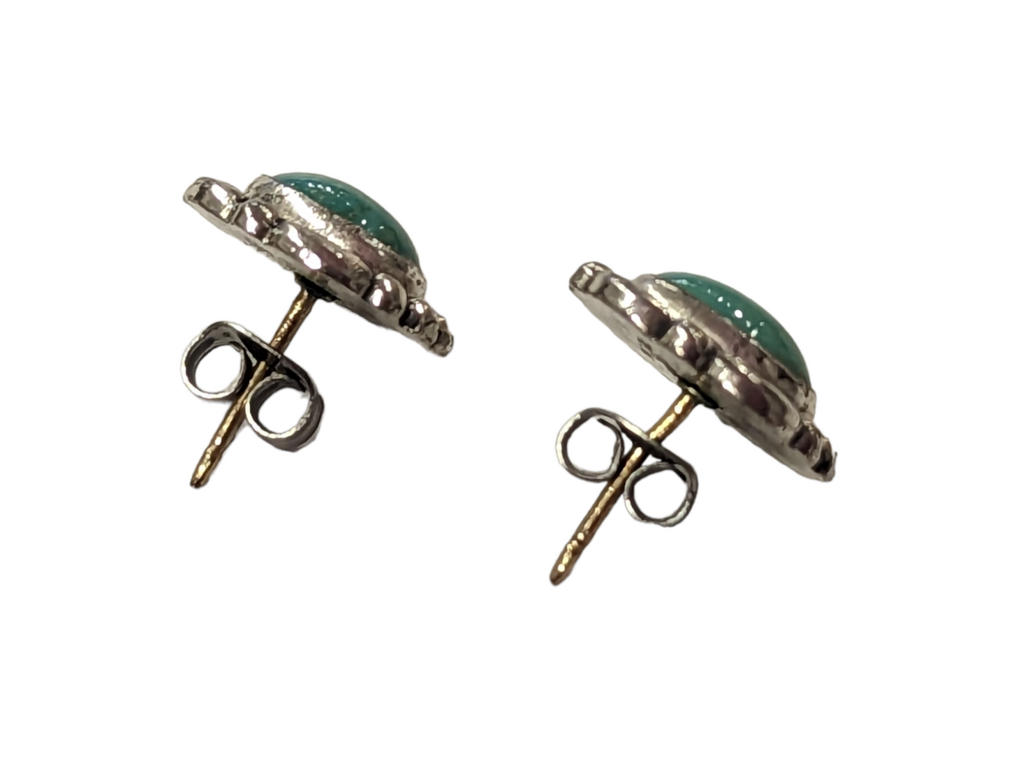 Vintage Sterling and Turquoise Stud Earrings