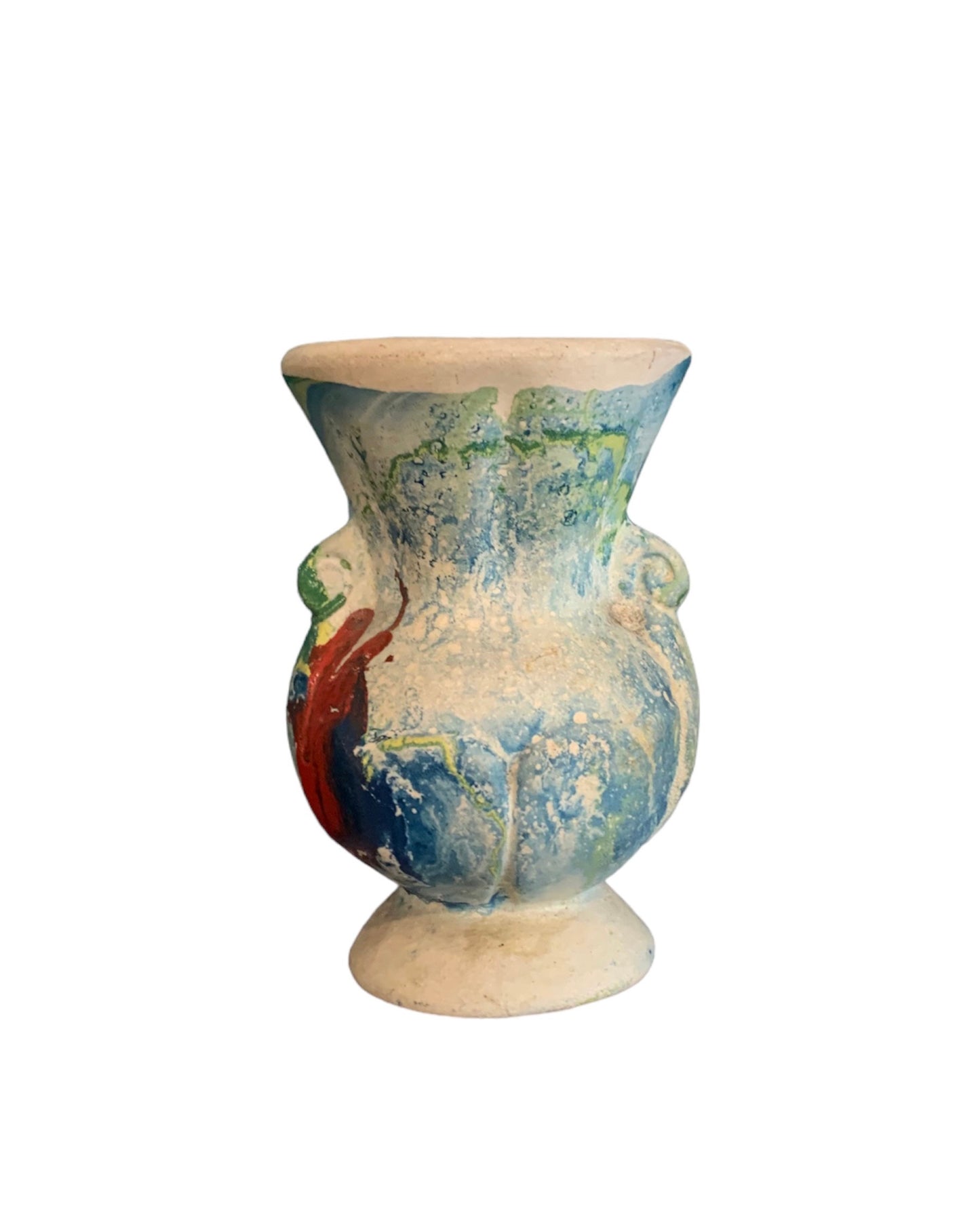 Colorful Painted Mini Ceramic Vessel