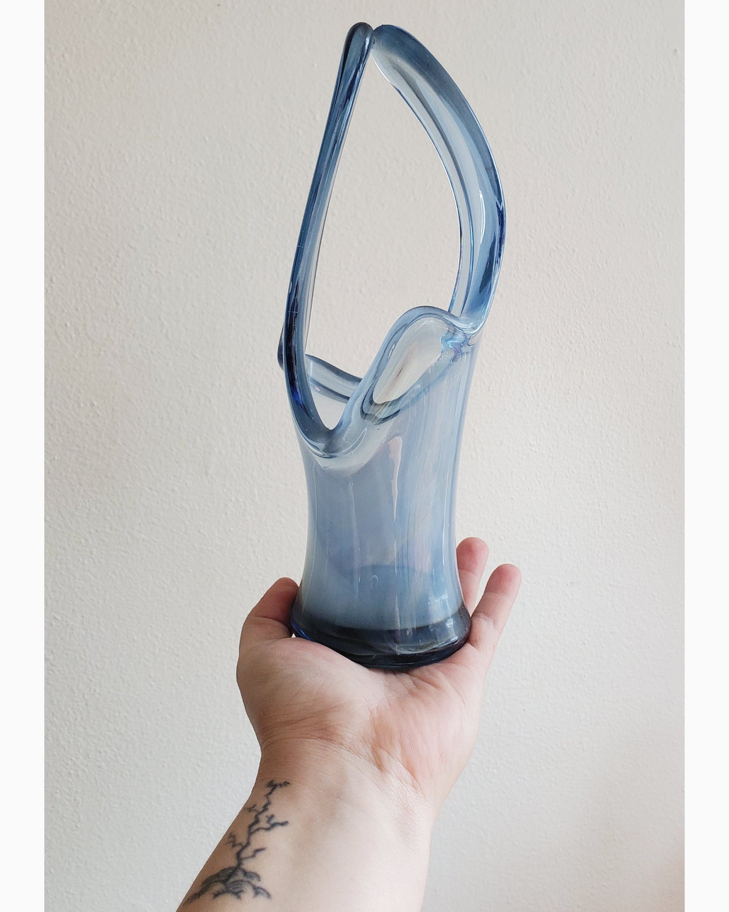 Hand-Pulled Glass Vase