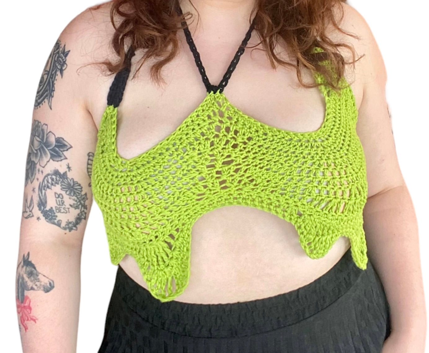 Handmade Crochet Slime Backless Top by Soft Stella