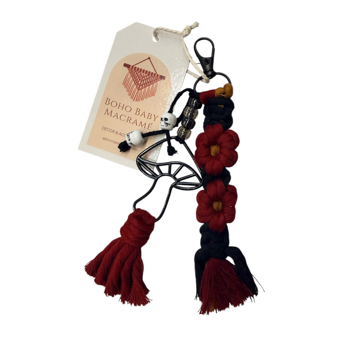 Macrame Flower Keychains by Boho Baby