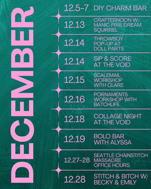 December Classes & Events Schedule!