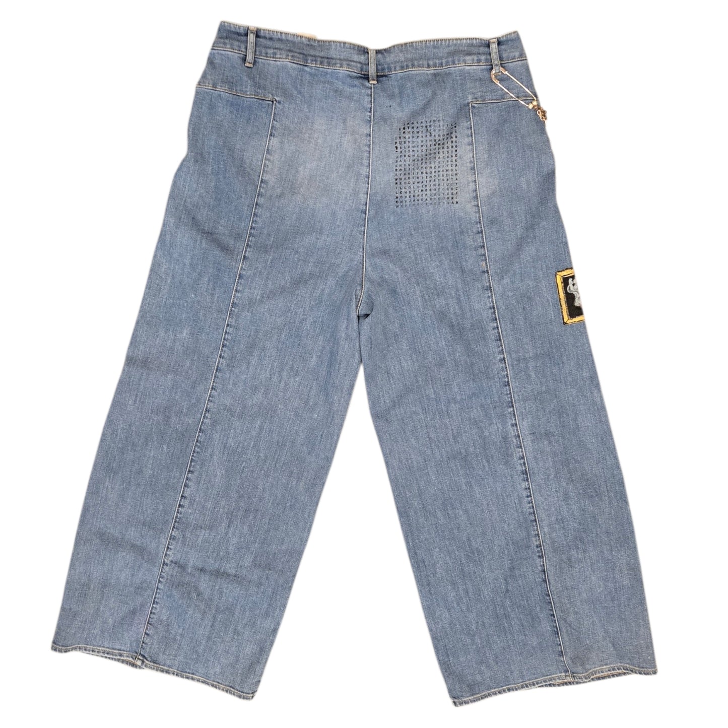 Hand-Painted Jeans with Custom Chains by The Little Merle x Style Divergent