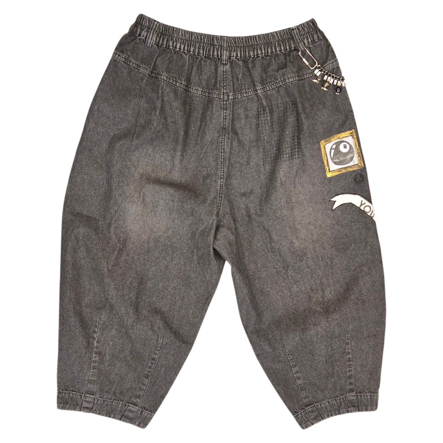 Hand-Painted Jeans with Custom Chains by The Little Merle x Style Divergent
