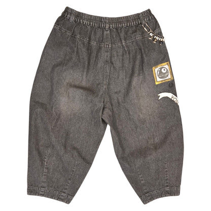 Hand-Painted Jeans with Custom Chains by The Little Merle x Style Divergent