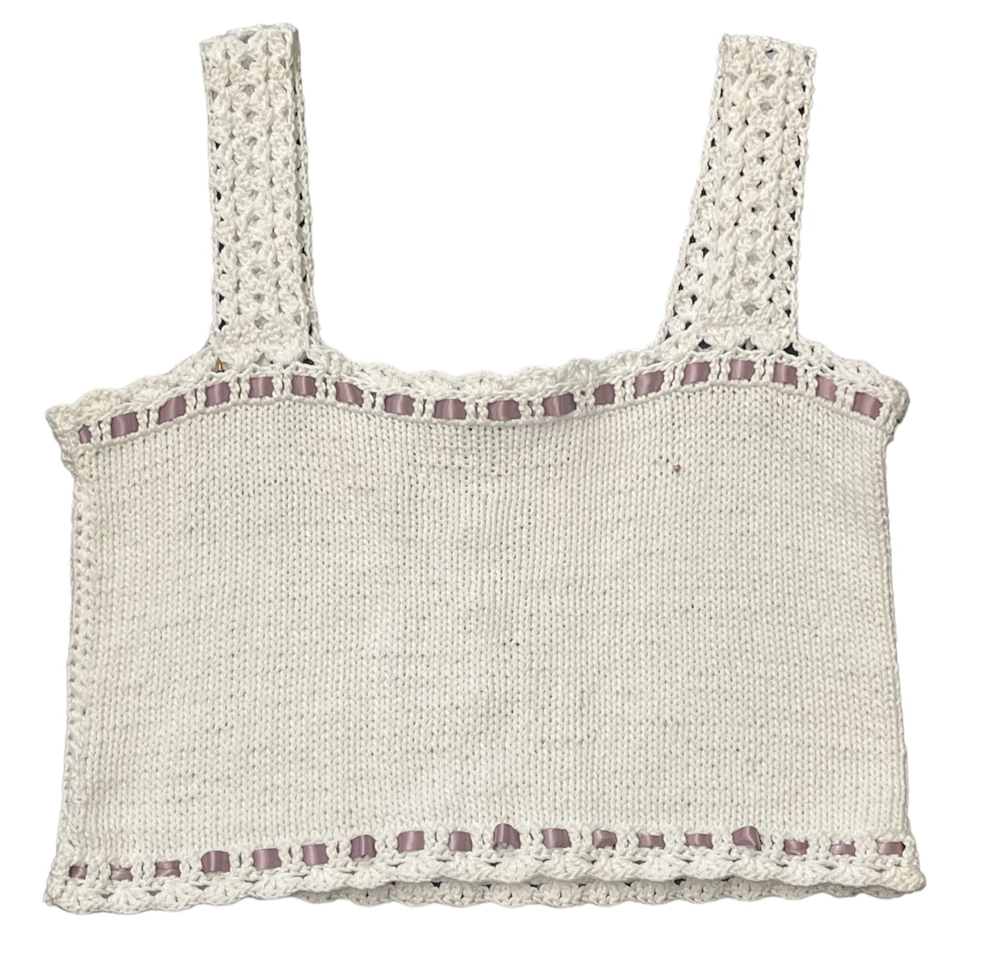Handmade Crochet Crop Top by Yarn and Page