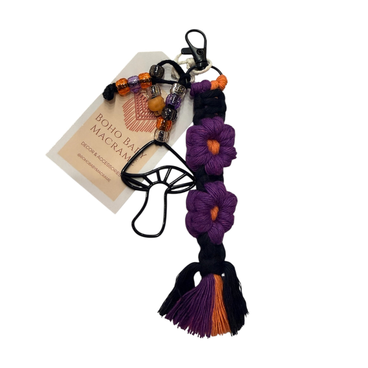 Macrame Flower Keychains by Boho Baby
