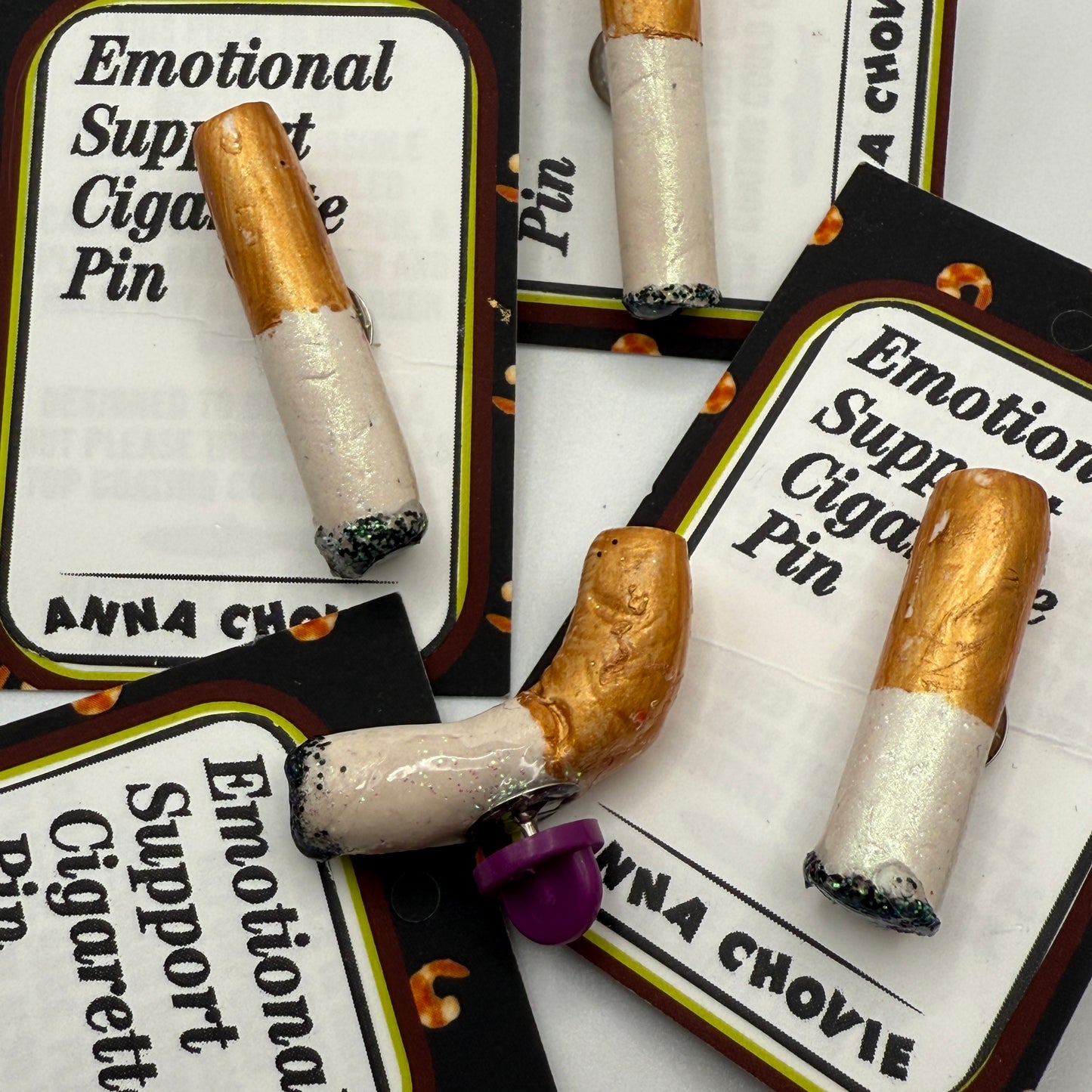 Emotional Support Pin Buddies by Anna Chovie