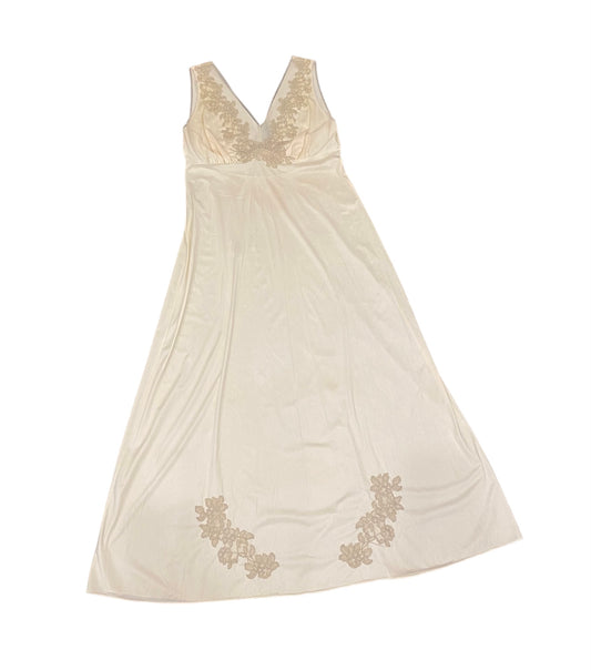 1950s Lace Overlay Nightgown