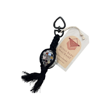 Macrame Disco Ball Keychains by BohoBaby