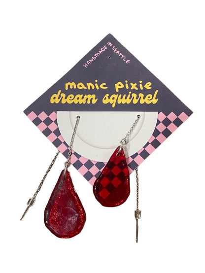 Dangly Earrings by manic pixie dream squirrel