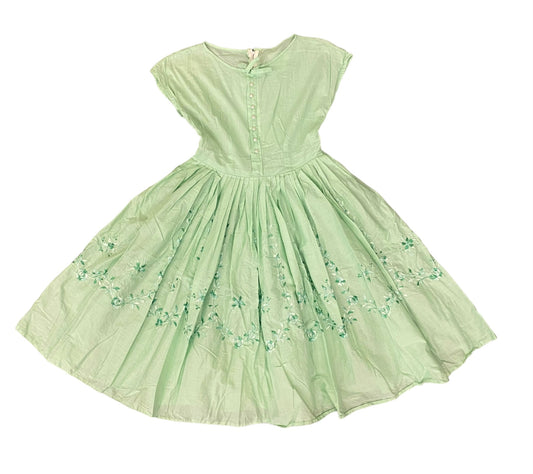 Handmade 1950’s Mint Green Dress