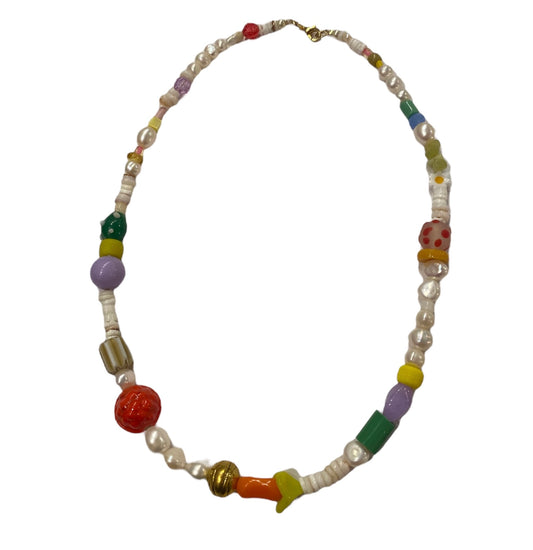 Handmade Beaded Necklace by Playdate Vintage
