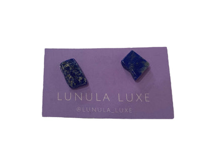 Gemstone Stud Earrings by Lunula Luxe