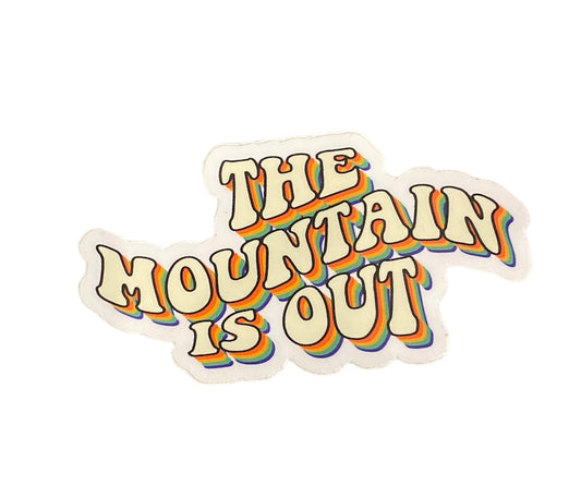 The Mountain is Out Sticker by Naomi Amber Dawn