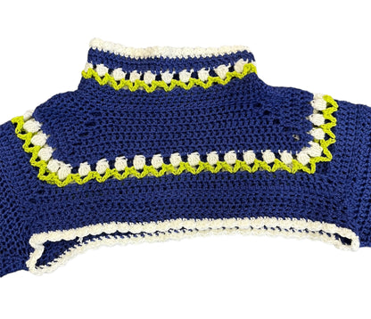 Handmade Crochet Flower Sweater by Soft Stella