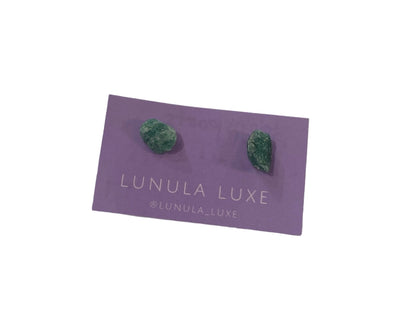 Gemstone Stud Earrings by Lunula Luxe