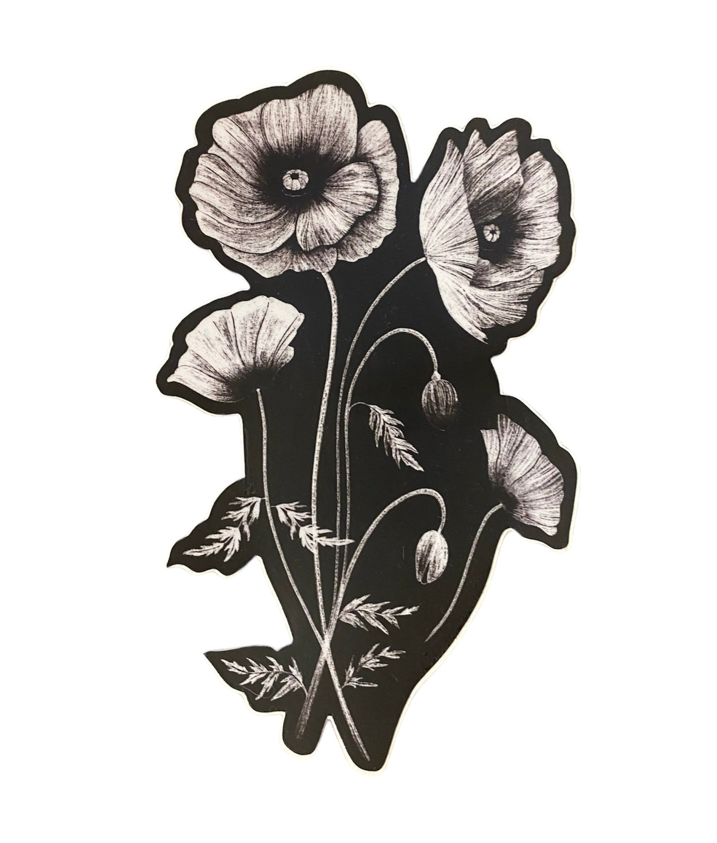 Dark Floral Stickers by Jonathan Soren