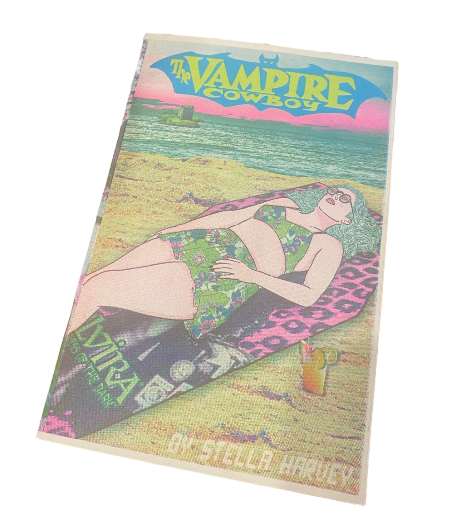 Handmade Vampire Cowboy Risograph Zine by Soft Stella