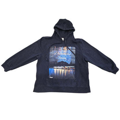 I Believe in Ferries Navy Blue Hoodie - Size 2XL