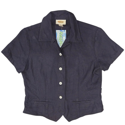 I Believe in Ferries Navy Blue Blouse - Size Small