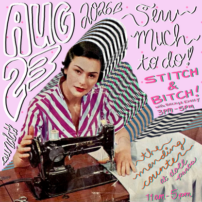 The Mending Counter at Doll Parts Collective! - Sunday, August 23rd from 11am-5pm