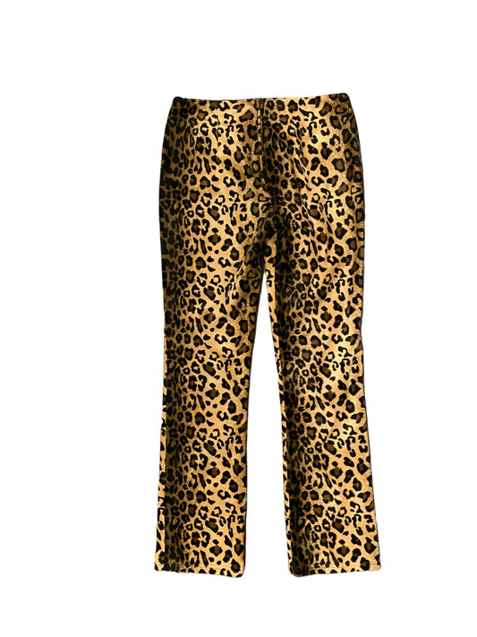 Y2K Rare Lips Service Plush Cheetah Pants