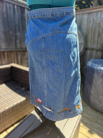 Embroidered Skirts by Seattle Chainstitch Massacre