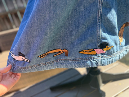 Embroidered Skirts by Seattle Chainstitch Massacre