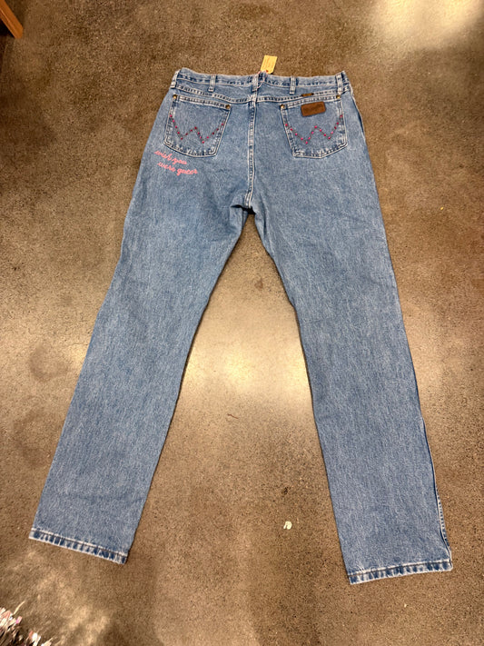 Embroidered Pants + Jeans by Seattle Chainstitch Massacre