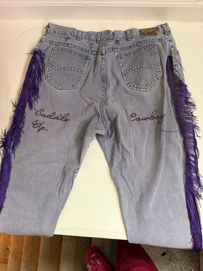 Embroidered Pants + Jeans by Seattle Chainstitch Massacre