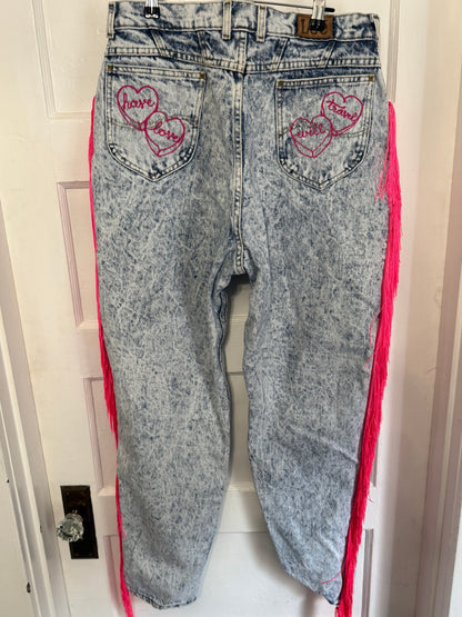 Embroidered Pants + Jeans by Seattle Chainstitch Massacre