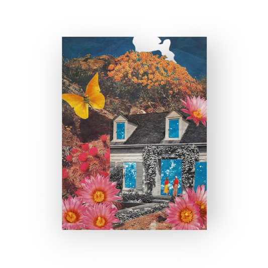 Flower House Print by Naomi Amber Dawn
