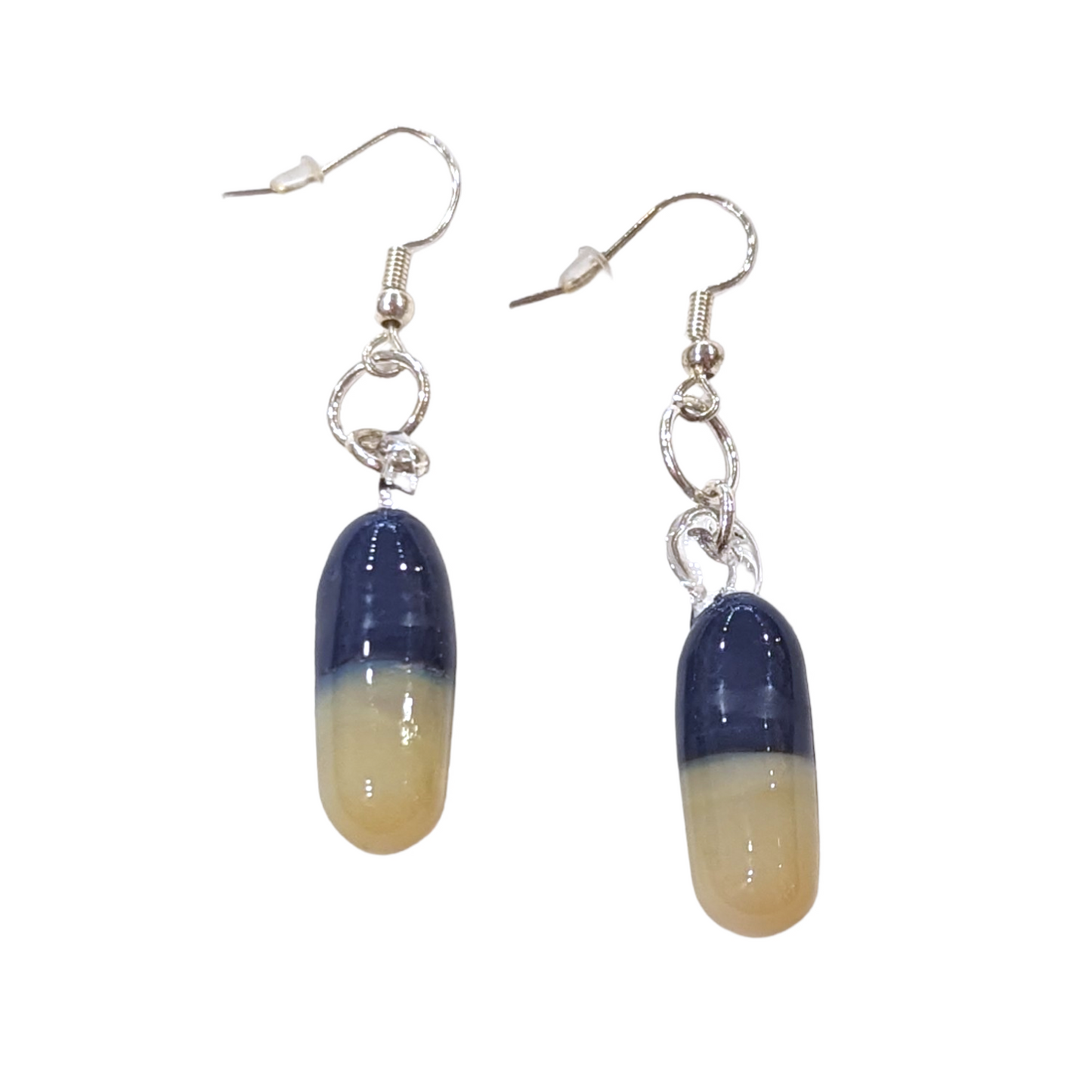 Handmade Glass Happy Pills Earrings by manic pixie dream squirrel