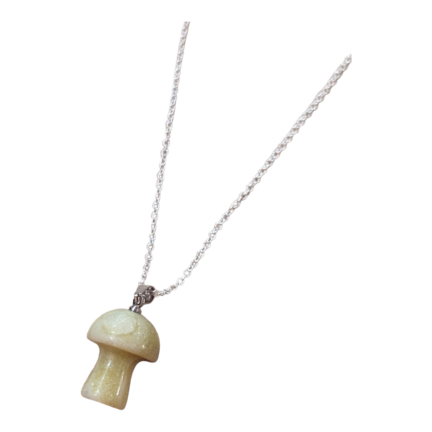 Polished Stone Shroomie Necklace by Lunula Luxe