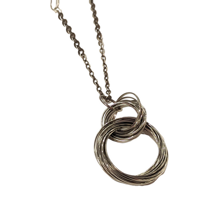 Silver Interloop Necklace by The Little Merle