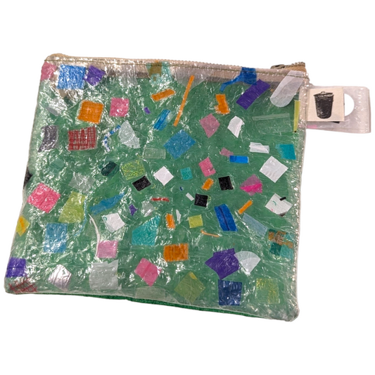Recycled Plastic Confetti Pouch by Cool Trash