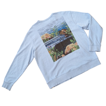 Baby Blue Aquarium Crewneck by Naomi Amber Dawn