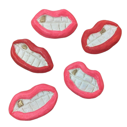 Sculpted Mouth Magnets by Mere