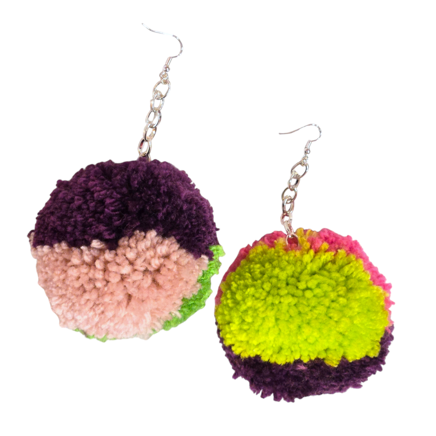 Pompom Earrings by Mix and Mack